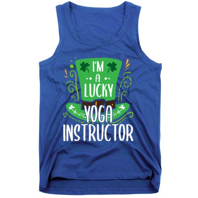 Lucky Yoga Instructor St Patricks Day Yoga Instructors Cute Gift Tank Top