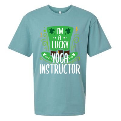 Lucky Yoga Instructor St Patricks Day Yoga Instructors Cute Gift Sueded Cloud Jersey T-Shirt