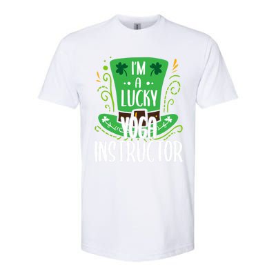 Lucky Yoga Instructor St Patricks Day Yoga Instructors Cute Gift Softstyle® CVC T-Shirt