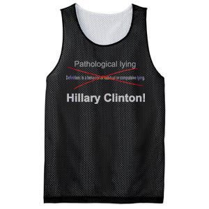 Lying Hillary Clinton Funny Definition Mesh Reversible Basketball Jersey Tank