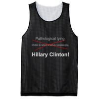 Lying Hillary Clinton Funny Definition Mesh Reversible Basketball Jersey Tank