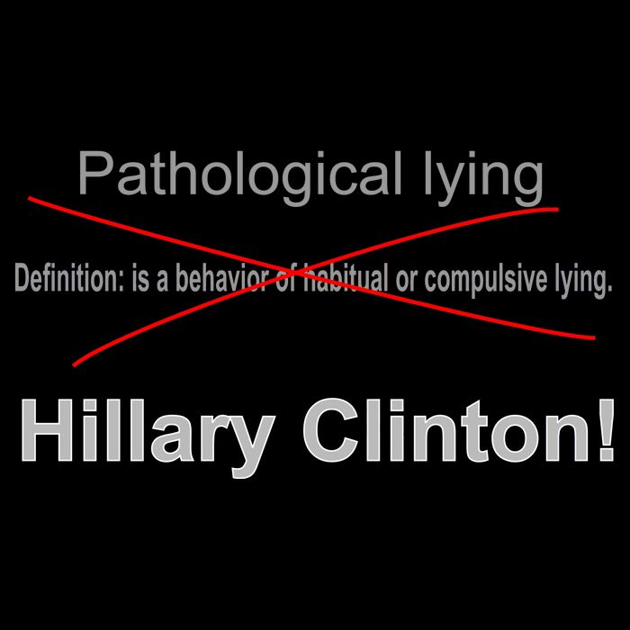 Lying Hillary Clinton Funny Definition Premium T-Shirt