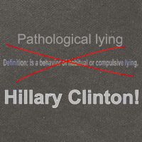 Lying Hillary Clinton Funny Definition Cotton Canvas Backpack