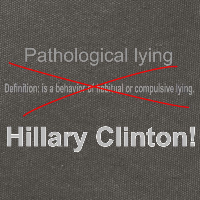Lying Hillary Clinton Funny Definition Cotton Canvas Backpack