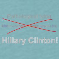 Lying Hillary Clinton Funny Definition Sueded Cloud Jersey T-Shirt