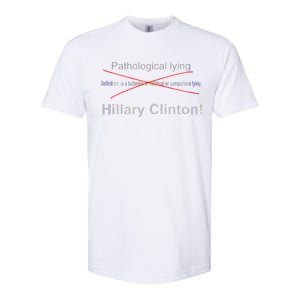 Lying Hillary Clinton Funny Definition Softstyle CVC T-Shirt