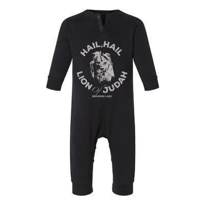 Let Your Lion Out Hail Lion Of Judah Infant Fleece One Piece