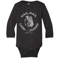 Let Your Lion Out Hail Lion Of Judah Baby Long Sleeve Bodysuit