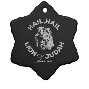 Let Your Lion Out Hail Lion Of Judah Ceramic Star Ornament