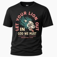 Let Your Lion Out We Must Merch Cooling Performance Crew T-Shirt