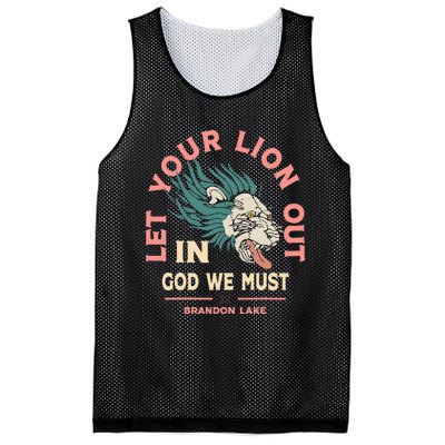 Let Your Lion Out We Must Merch Mesh Reversible Basketball Jersey Tank