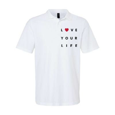 Love Your Life Heart Softstyle Adult Sport Polo