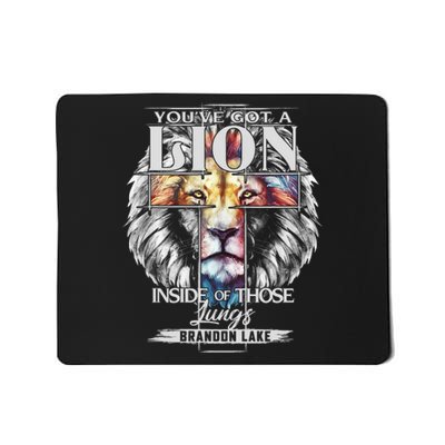 Let Your Lion Out Merch Praise Jesus Mousepad