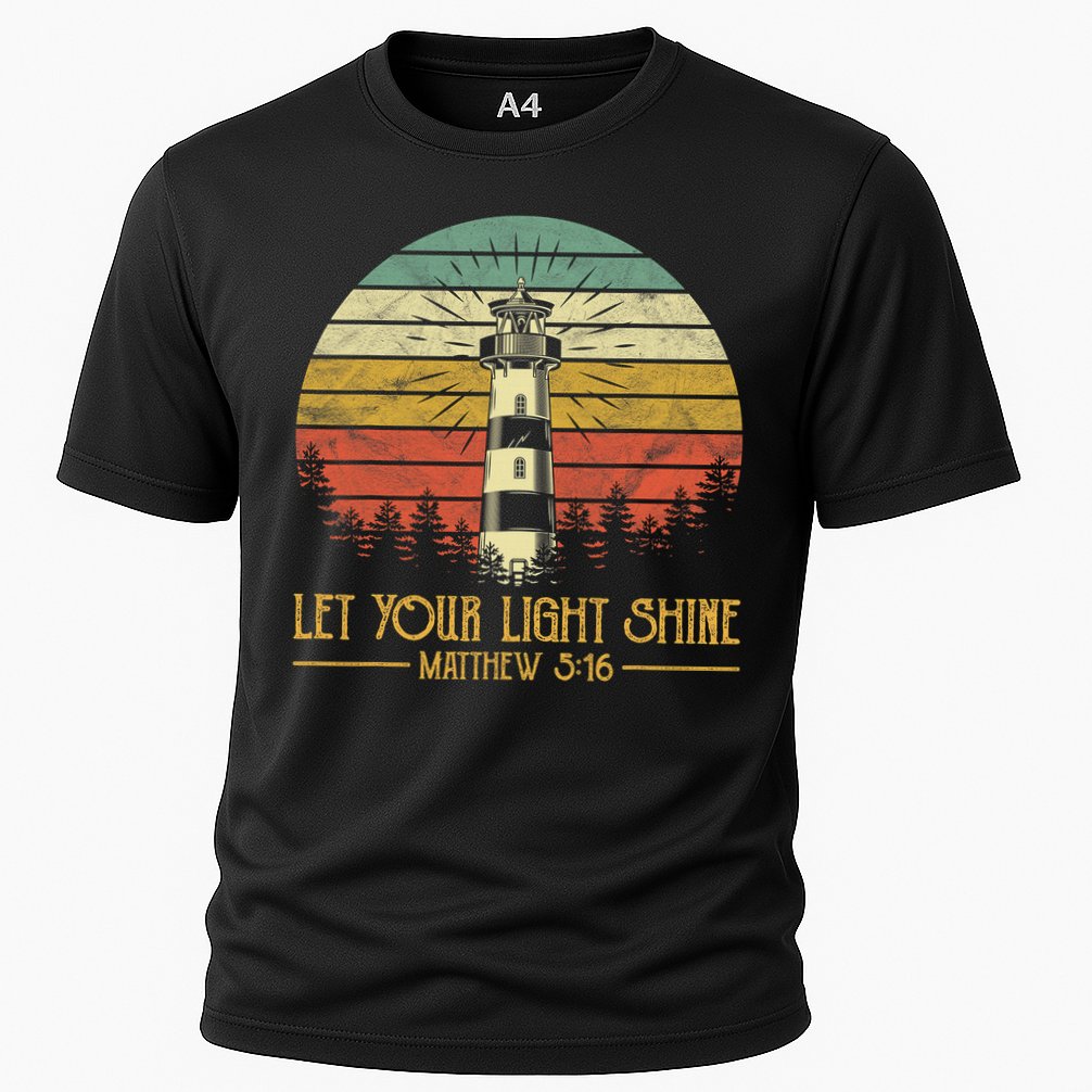 Let Your Light Shine Lighthouse Christian  Cooling Performance Crew T-Shirt