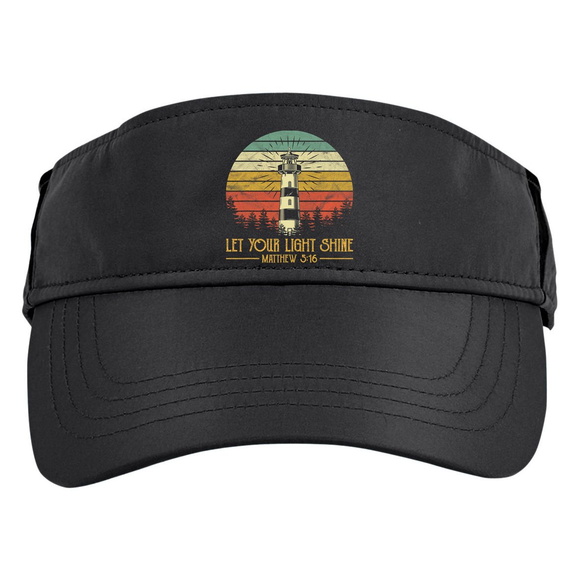 Let Your Light Shine Lighthouse Christian  Adult Drive Performance Visor