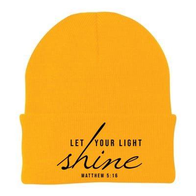 Let Your Light Shine Matthew 5:16 Knit Cap Winter Beanie