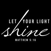 Let Your Light Shine Matthew 5:16 16 in Basic Backpack