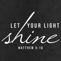 Let Your Light Shine Matthew 5:16 Golf Towel