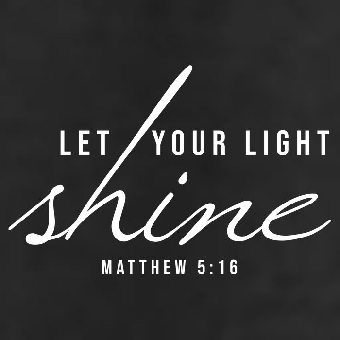 Let Your Light Shine Matthew 5:16 Golf Towel