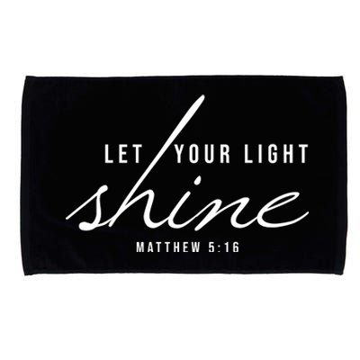 Let Your Light Shine Matthew 5:16 Microfiber Hand Towel