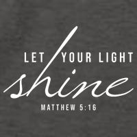Let Your Light Shine Matthew 5:16 Vector Backpack