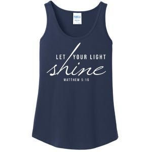 Let Your Light Shine Matthew 5:16 Ladies Essential Tank