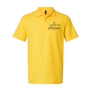 Let Your Light Shine Matthew 5:16 Softstyle Adult Sport Polo