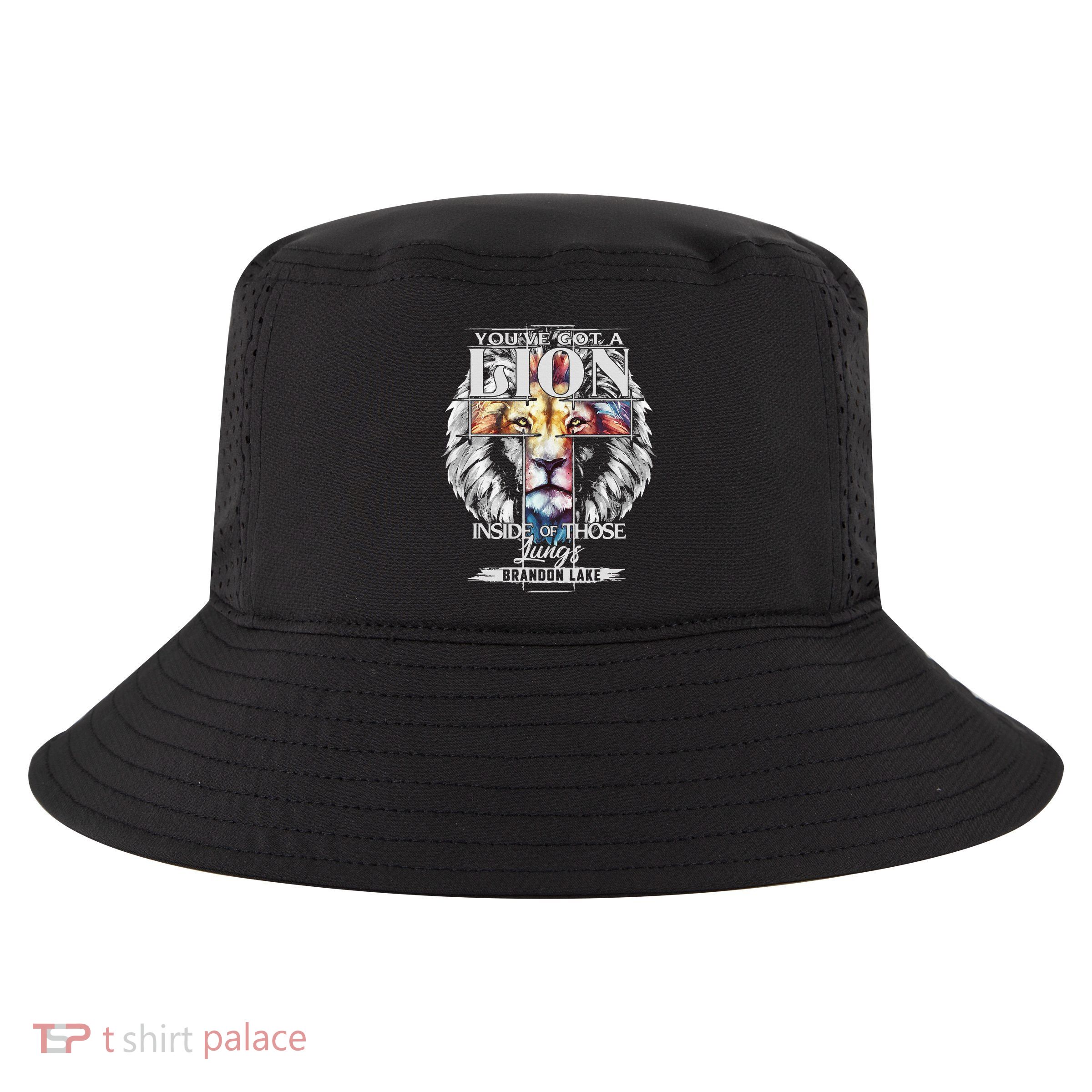 Let Your Lion Out B.R.A.N.D.O.N L.A.K.E Merch Praise Jesus Cool Comfort Performance Bucket Hat