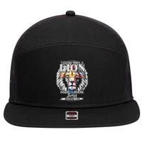 Let Your Lion Out B.R.A.N.D.O.N L.A.K.E Merch Praise Jesus 7 Panel Mesh Trucker Snapback Hat