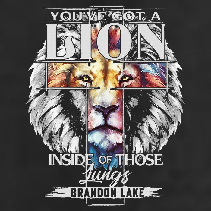 Let Your Lion Out B.R.A.N.D.O.N L.A.K.E Merch Praise Jesus 7 Panel Mesh Trucker Snapback Hat