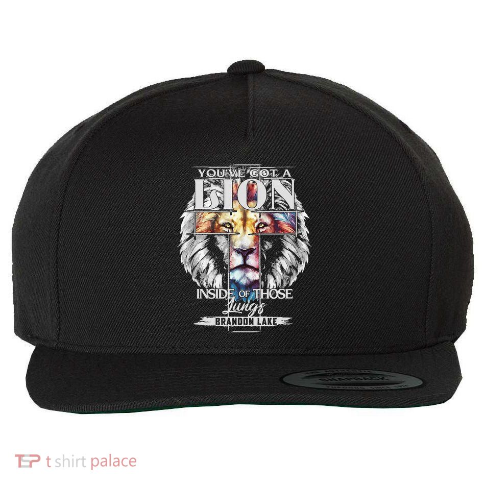 Let Your Lion Out B.R.A.N.D.O.N L.A.K.E Merch Praise Jesus Wool Snapback Cap