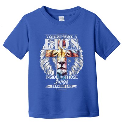 Let Your Lion Out B.R.A.N.D.O.N L.A.K.E Merch Praise Jesus Toddler T-Shirt