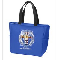 Let Your Lion Out B.R.A.N.D.O.N L.A.K.E Merch Praise Jesus Zip Tote Bag