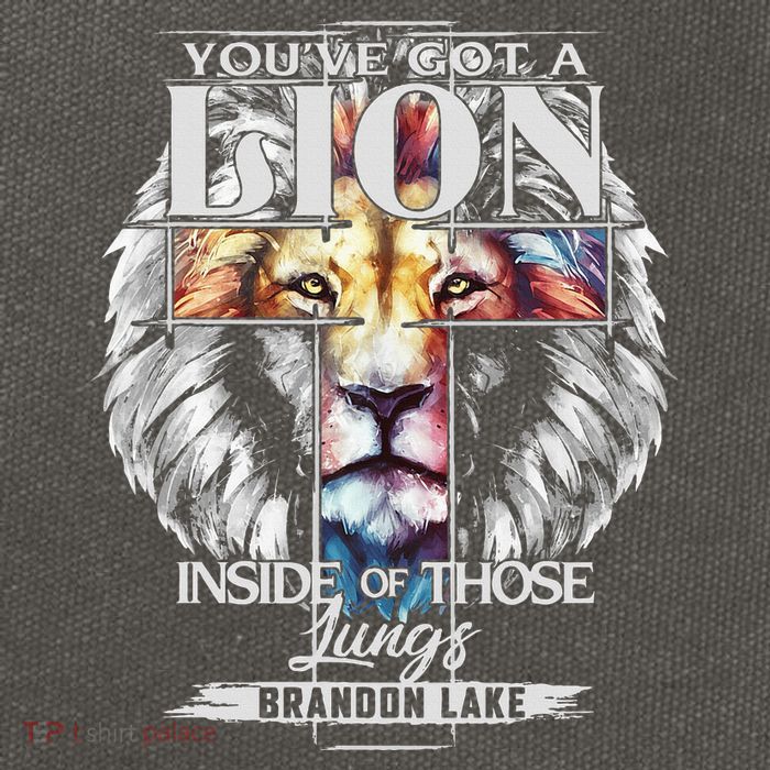 Let Your Lion Out B.R.A.N.D.O.N L.A.K.E Merch Praise Jesus Cotton Canvas Backpack