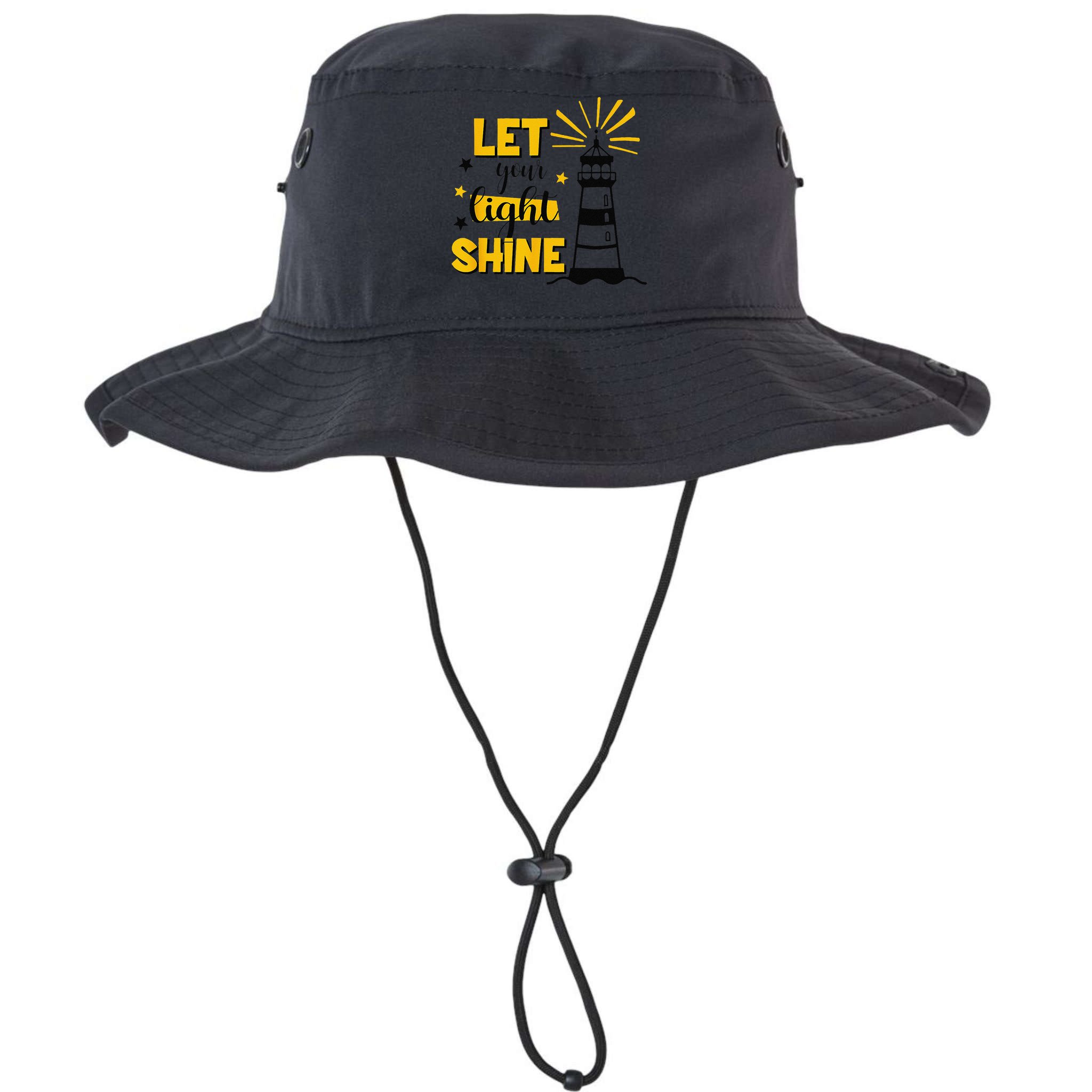 Let Your Light Shine Christian Faith Jesus God Lighthouse Bucket Hat