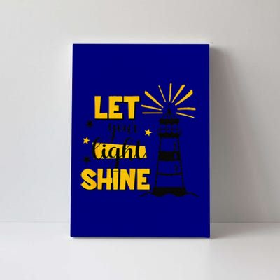 Let Your Light Shine Christian Faith Jesus God Lighthouse Canvas