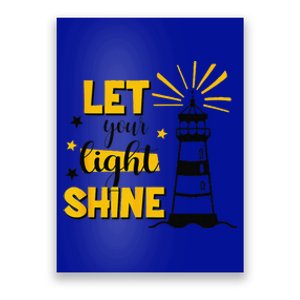 Let Your Light Shine Christian Faith Jesus God Lighthouse Poster