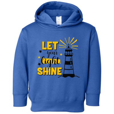 Let Your Light Shine Christian Faith Jesus God Lighthouse Toddler Hoodie