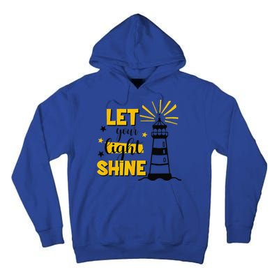 Let Your Light Shine Christian Faith Jesus God Lighthouse Tall Hoodie