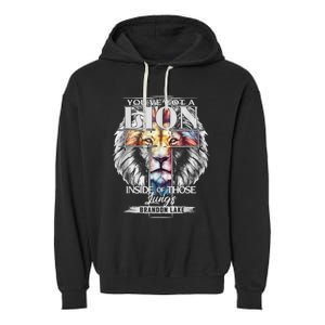 Let Your Lion Out Brandonlake Merch Praise Jesus Garment-Dyed Fleece Hoodie