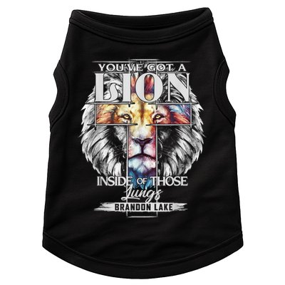 Let Your Lion Out Brandonlake Merch Praise Jesus Doggie Tank
