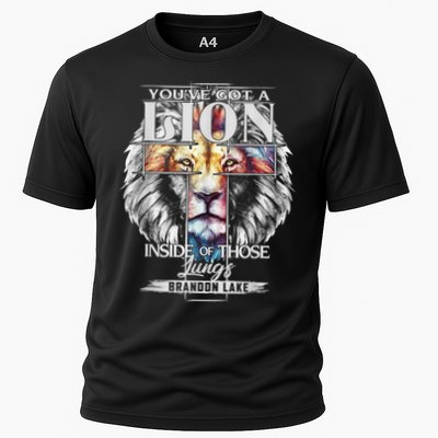 Let Your Lion Out Brandonlake Merch Praise Jesus Cooling Performance Crew T-Shirt