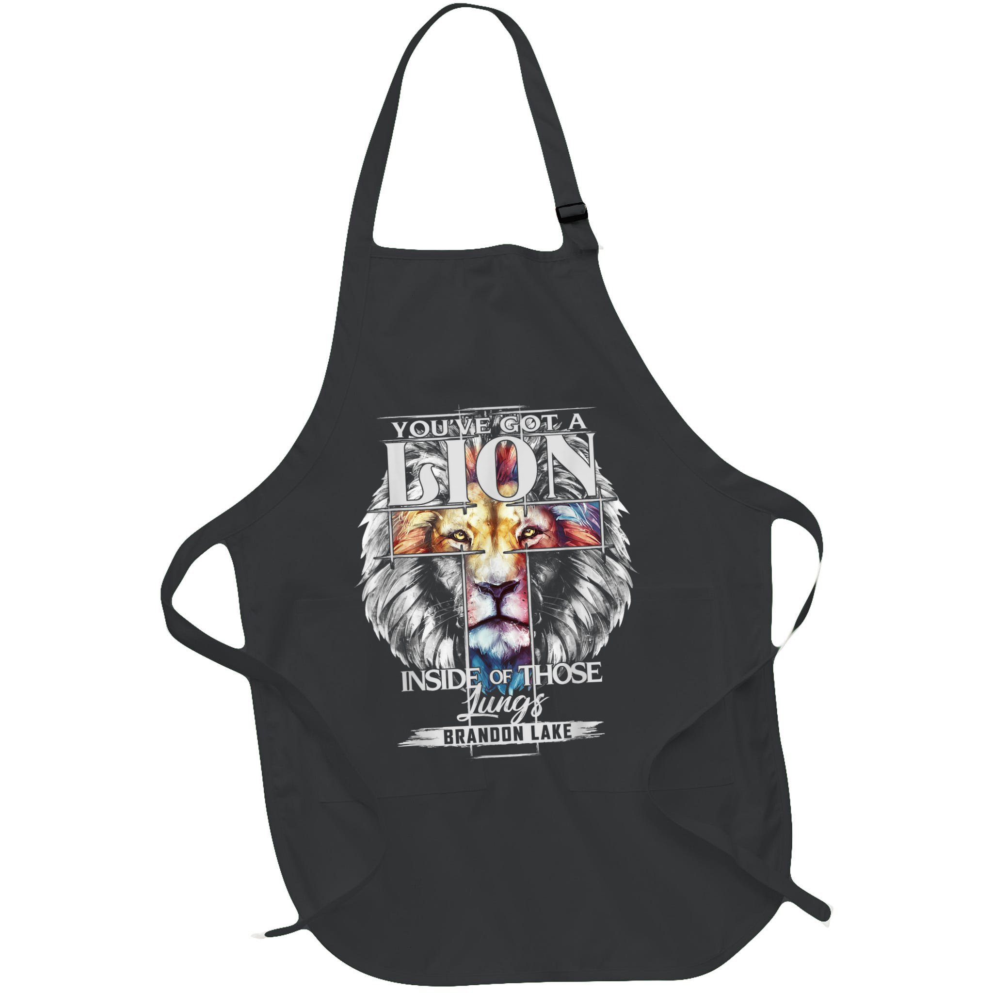 Let Your Lion Out Brandonlake Merch Praise Jesus Apron