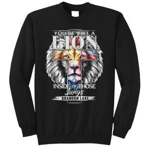 Let Your Lion Out Brandonlake Merch Praise Jesus Sweatshirt