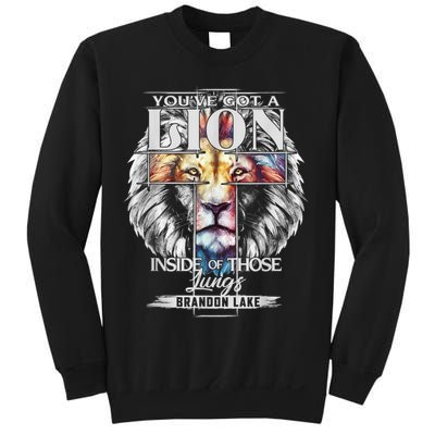 Let Your Lion Out Brandonlake Merch Praise Jesus Sweatshirt