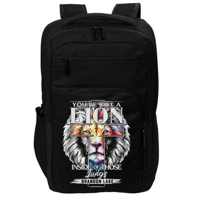 Let Your Lion Out Brandonlake Merch Praise Jesus Impact Tech Backpack