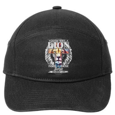 Let Your Lion Out Brandonlake Merch Praise Jesus 7-Panel Snapback Hat