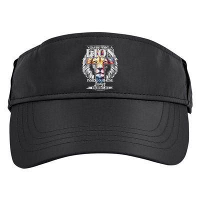 Let Your Lion Out Brandonlake Merch Praise Jesus Adult Drive Performance Visor