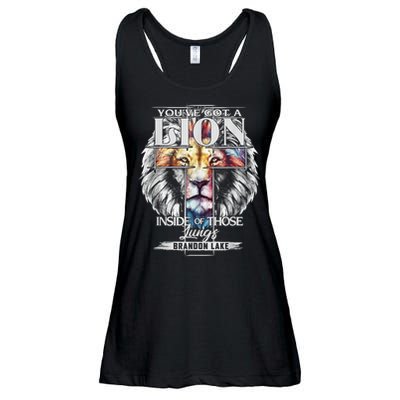 Let Your Lion Out Brandonlake Merch Praise Jesus Ladies Essential Flowy Tank