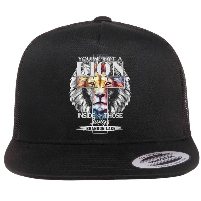 Let Your Lion Out Brandonlake Merch Praise Jesus Flat Bill Trucker Hat